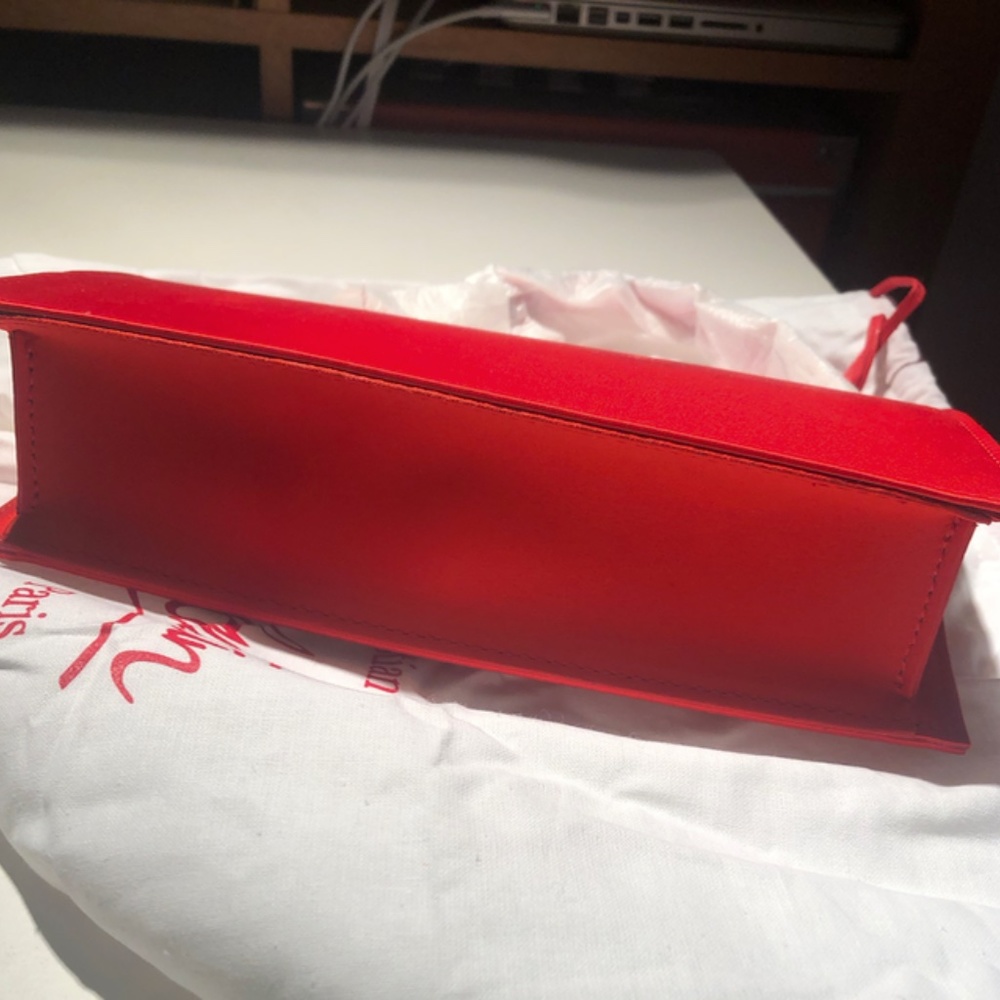 CHRISTIAN LOUBOUTIN Loubi54 Small satin crossbody clutch - Picture 13 of 16